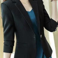 Lässiger, schlanker, langärmeliger Büro-Blazer