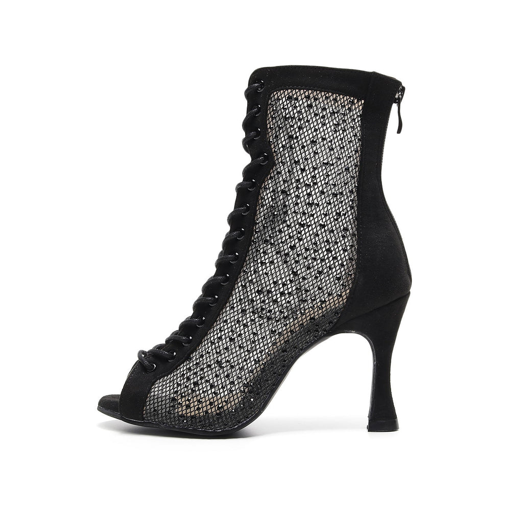 WW | Schwarzes Loch Sommer Latein Tanz High Heels Schuhe