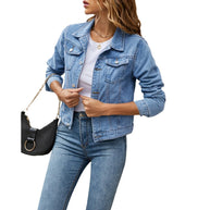 WW | Sommerjeansjacke mit Knöpfen für Damen