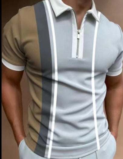 WW | Gestreiftes Polo Shirt Mit Kurzem Arm Und Kragen