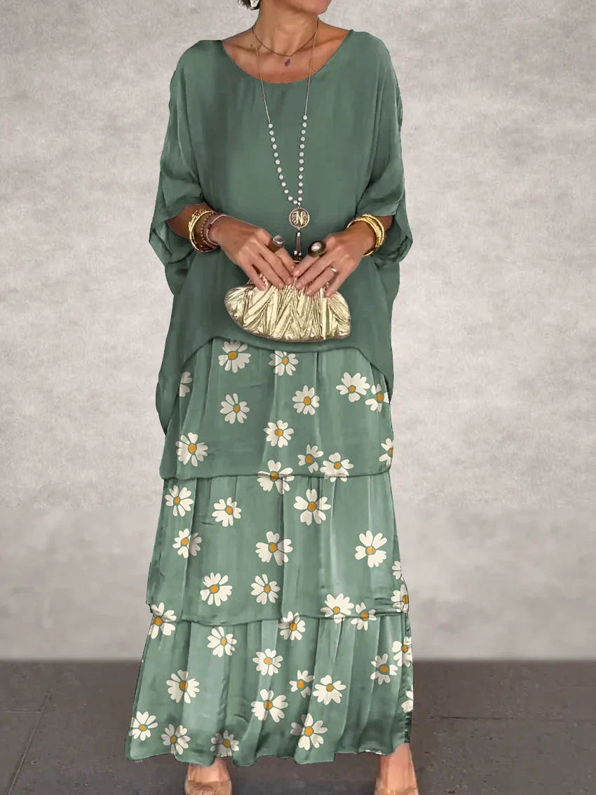 WW | Elegantes Maxikleid mit Tiefem Ausschnitt