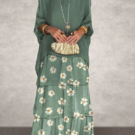 WW | Elegantes Maxikleid mit Tiefem Ausschnitt