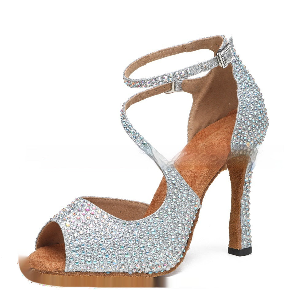 WW | Frauen Latin Tanz Mittelabsatz Tanzschuhe Damen