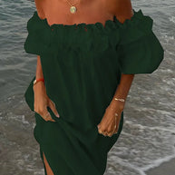 WW - Midi-Kleid mit Rüschen