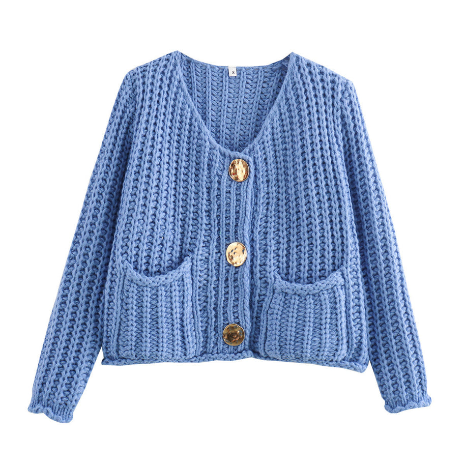 WW | Cozy Chic women's cardigan with buttons and pockets