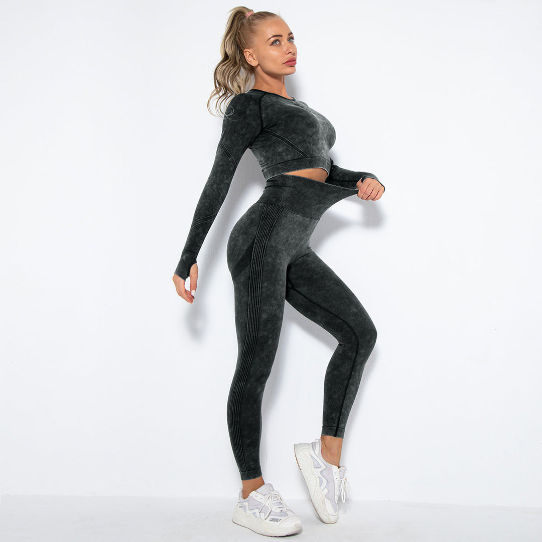W&W Mode | Sportliches Set Mit Crop Top Und High Waist Leggings