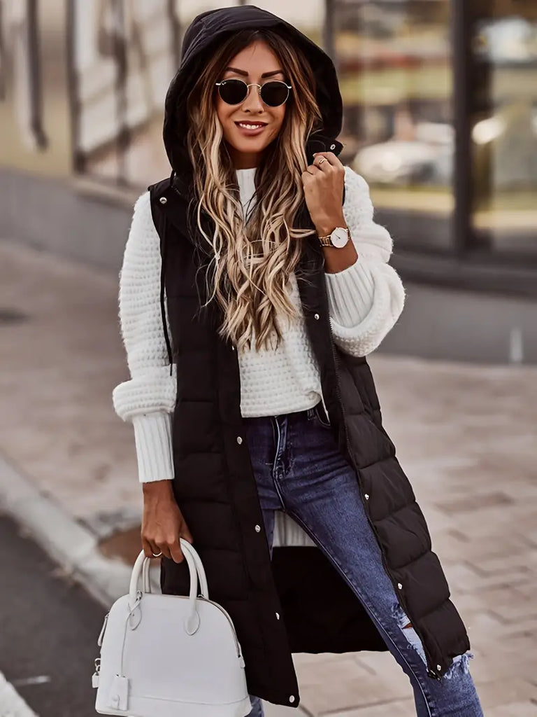 WW | Langer Bodywarmer Weste Für Damen