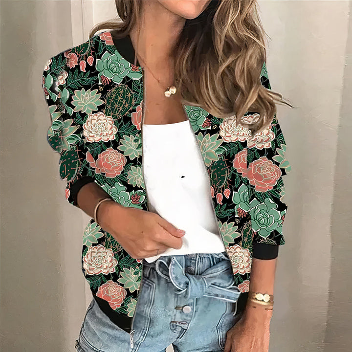 W&W Mode | Bedruckte Zip up Jacke
