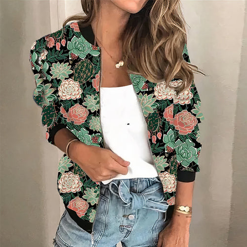 W&W Mode | Bedruckte Zip up Jacke