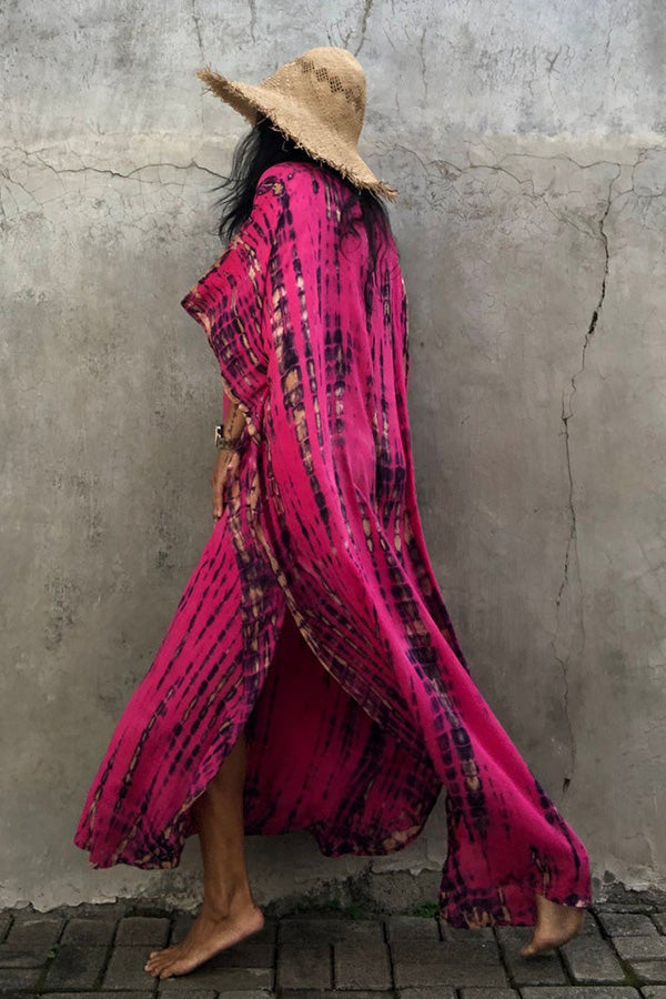 W&W Mode Freely – Lockeres Überwurfkleid im Batik-Boho-Stil
