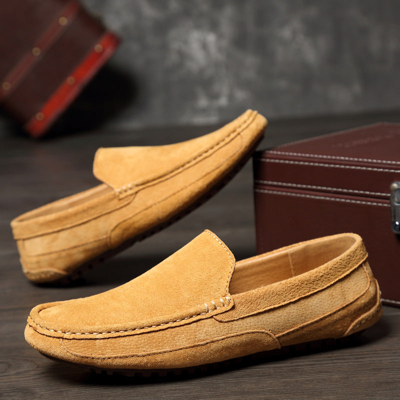 W&W Mode | Herren Beige Mokassins Bequem