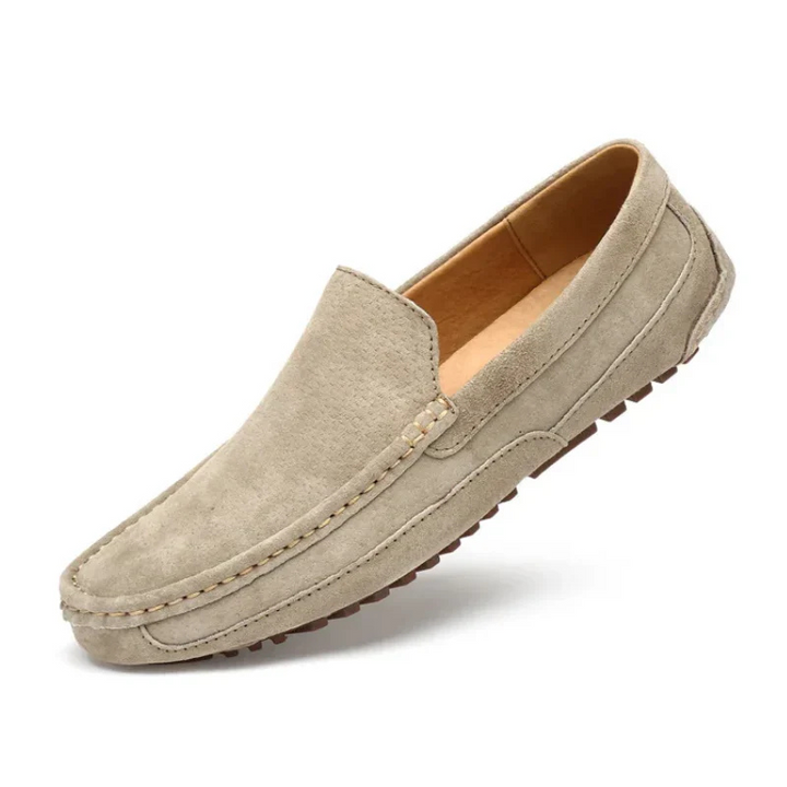 W&W Mode | Herren Beige Mokassins Bequem