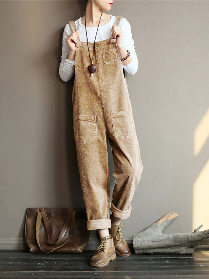 W&W Mode | Samt Jumpsuit mit weiten Beinen | Stilvolles und bequemes Design