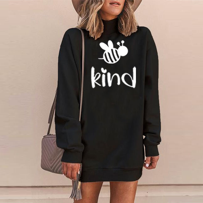 WW | Lustige Gedruckte Langarm T-Shirt Kleider