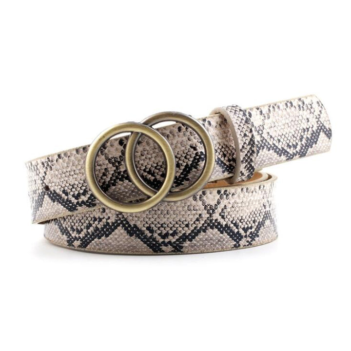 Beltona - Damen-Ledergürtel mit O-Ring-Schnalle - FashionWOLF