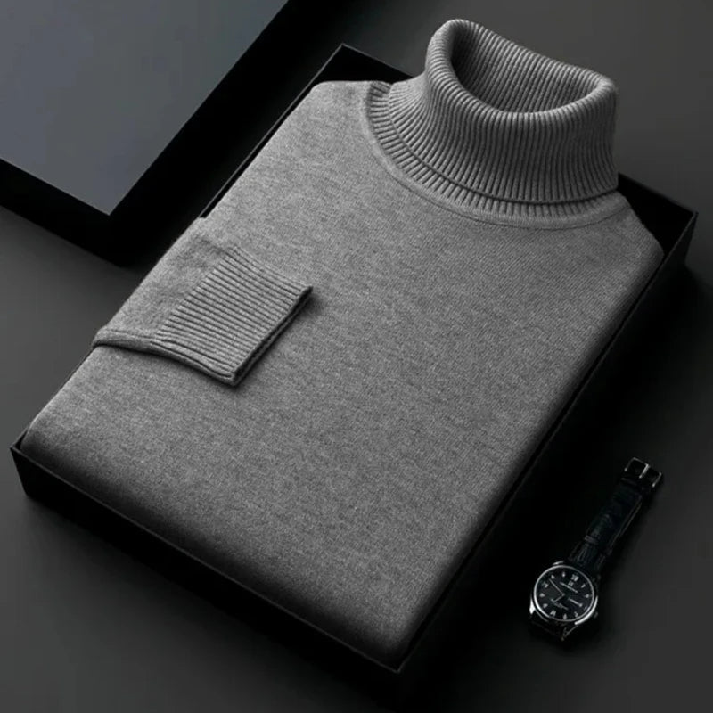 WW | Kaschmir Baumwoll Mischung Rollkragenpullover Für Männer