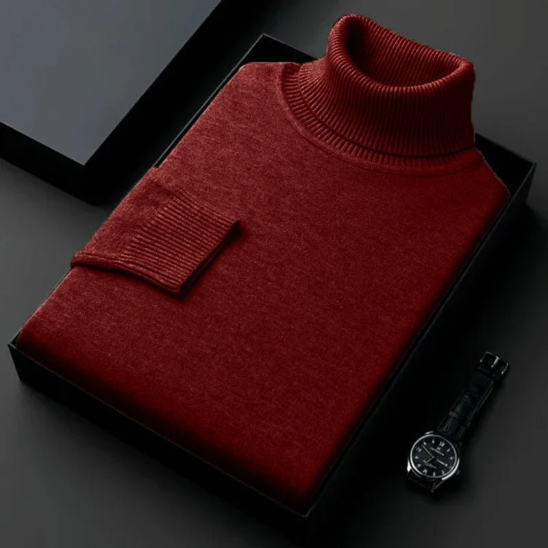 WW | Kaschmir Baumwoll Mischung Rollkragenpullover Für Männer