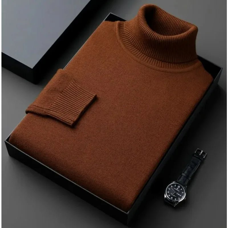 WW | Kaschmir Baumwoll Mischung Rollkragenpullover Für Männer