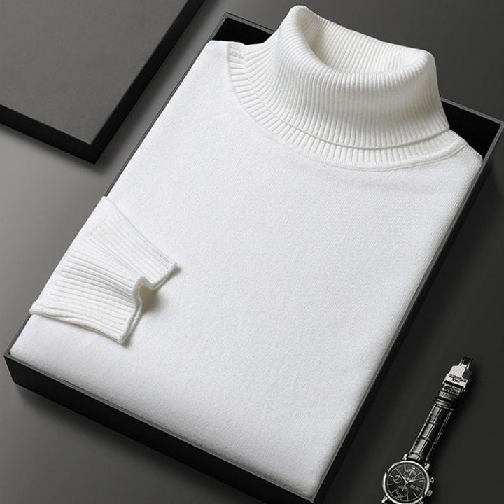 W&W Mode | Kaschmir Baumwoll Mischung Rollkragenpullover Für Männer