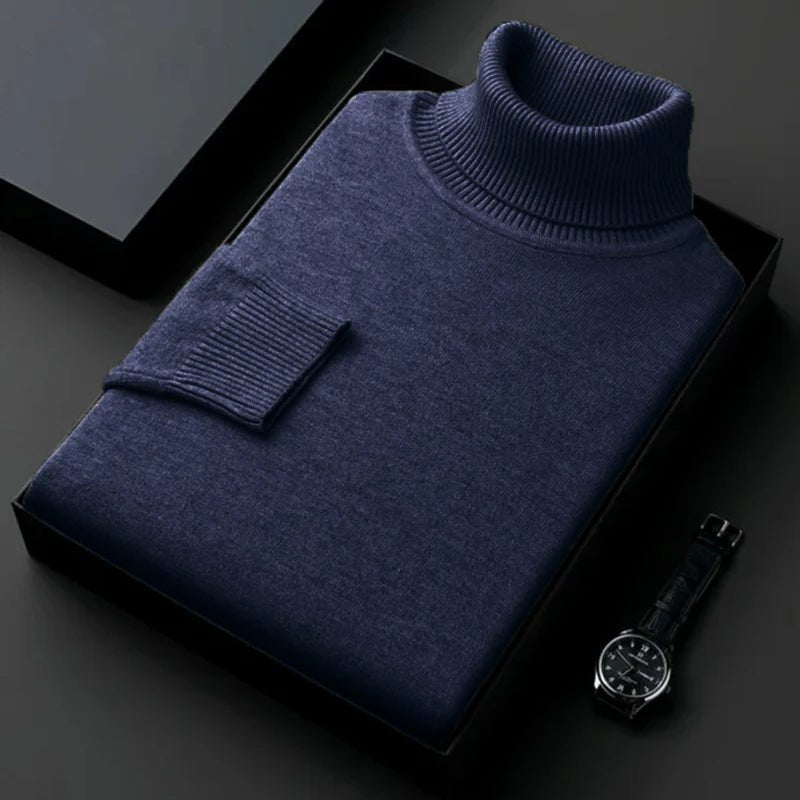 WW | Kaschmir Baumwoll Mischung Rollkragenpullover Für Männer