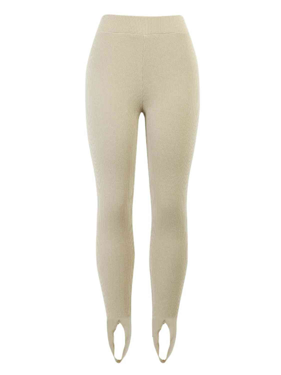 W&W Mode | Geripptes Mittel Taillen Leggings
