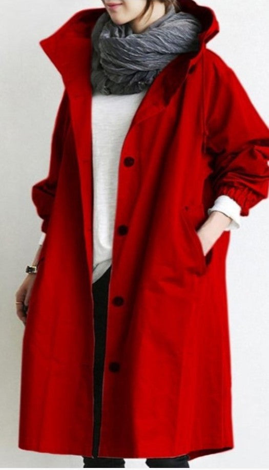 WW | Mid Length Damen Windbreaker Mit Langen Ärmeln