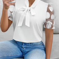 WW | Bluse mit Transparenten Puffärmeln