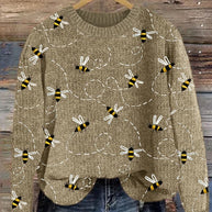 WW | Charmanter Strickpullover mit Bienenstickerei