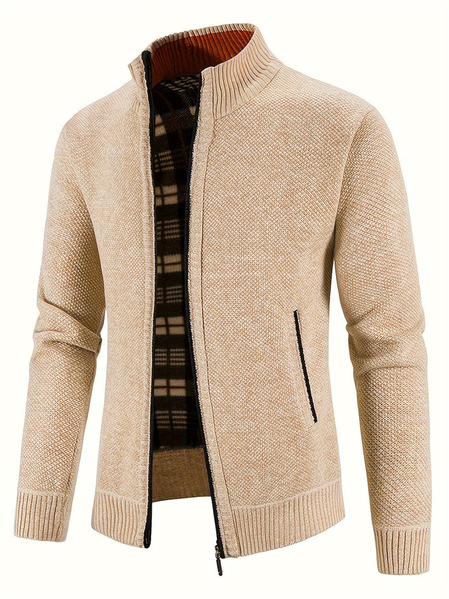 WW | urbaner Herrenmantel Warme Stehkragenjacke