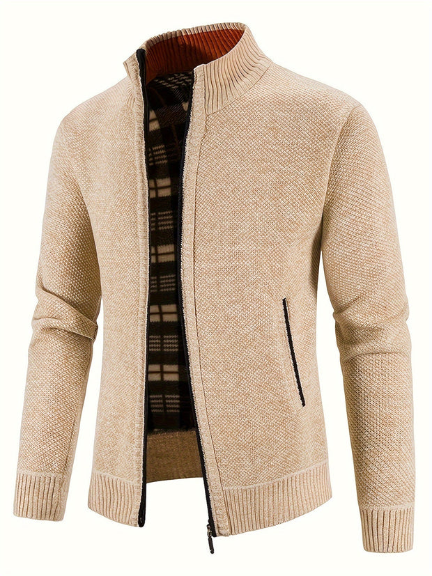 WW | urbaner Herrenmantel Warme Stehkragenjacke