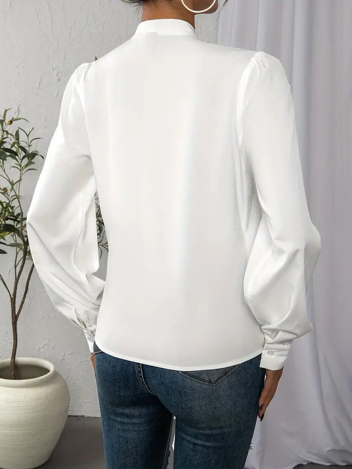 W&W Mode Blouse | Elegantes langärmeliges Top/Bluse für Frauen