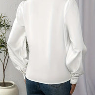 WW Blouse | Elegantes langärmeliges Top/Bluse für Frauen