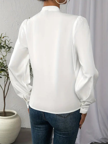 WW Blouse | Elegantes langärmeliges Top/Bluse für Frauen