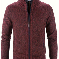WW | Zip Up Stehkragen Strickjacke