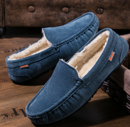 W&W Mode | Luxe Warme Gefütterte Mokassinschuhe Für Herren