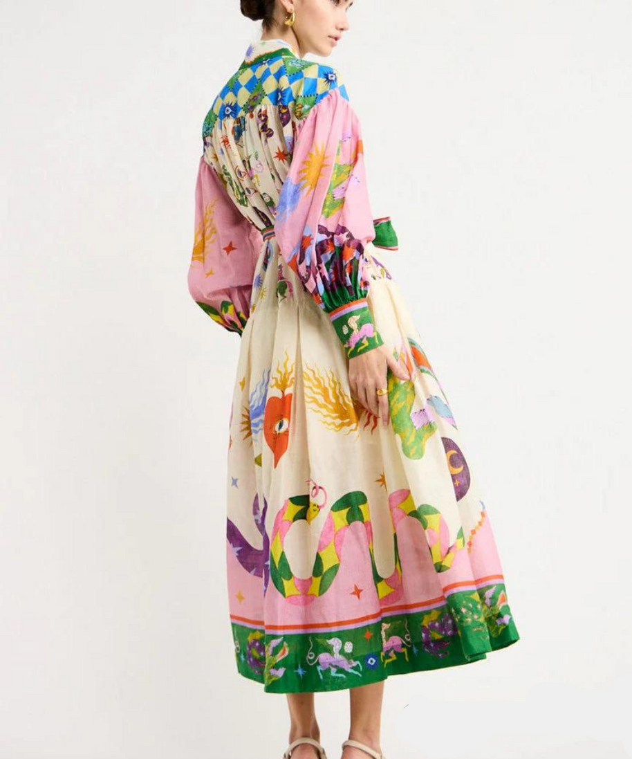 WW | Italienisches Maxi Kleid Für Damen Mit Boho Chic