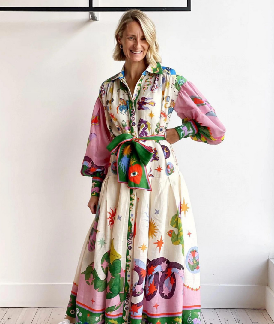 WW | Italienisches Maxi Kleid Für Damen Mit Boho Chic