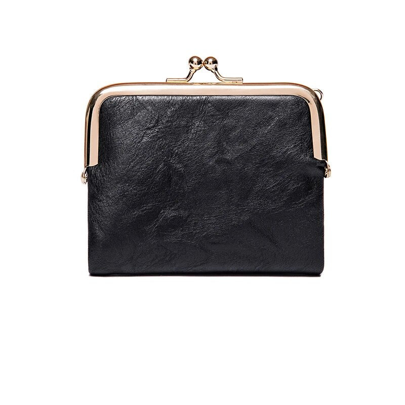 W&W Mode | Kiss Lock Tasche - stilvolle Damen Münzgeldbörse