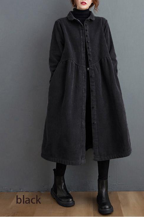 W&W Mode | Zeitlose Lange Cord-Jacke für Damen
