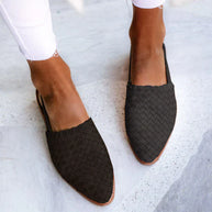 WW | Geflochtene Damen Sneakers - Bequeme und stilvolle flache Schuhe