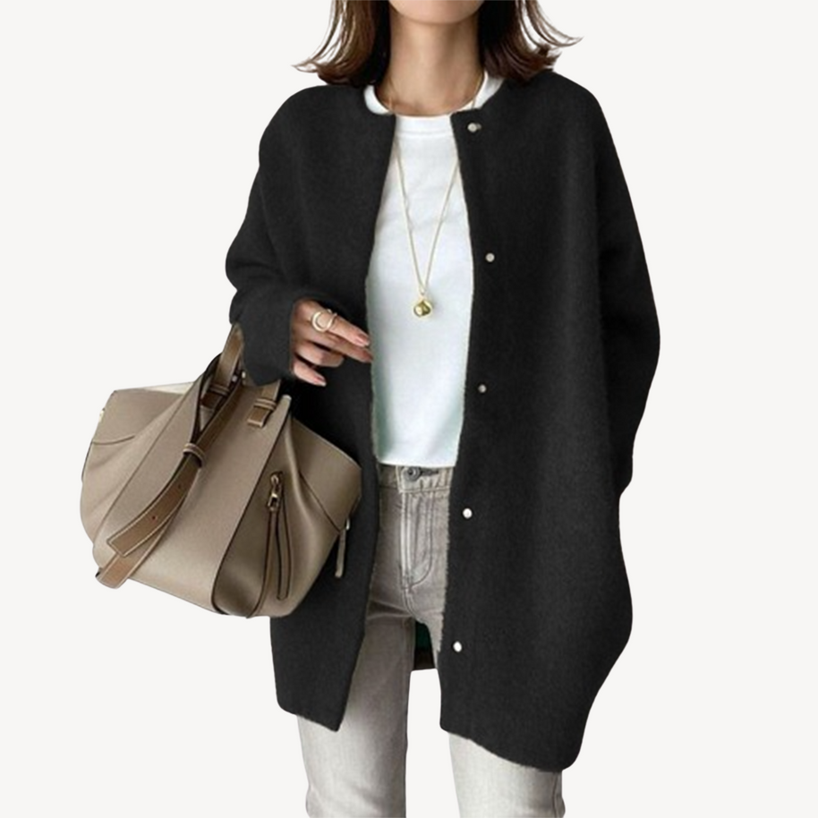 WW | Damen Knopfleiste Strickjacke