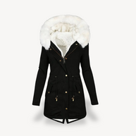 WW | Damen Kunstpelz Kapuzen Parka Jacke