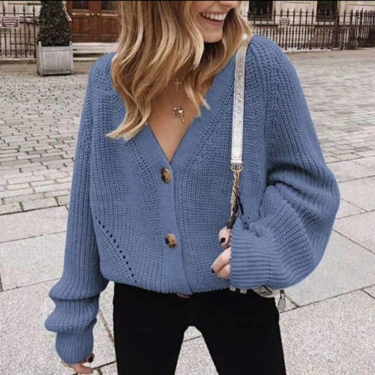 WW | STRICK-CARDIGAN MIT V-AUSSCHNITT
