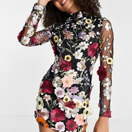 WW | Blumen-Kleid mit Feinen Details