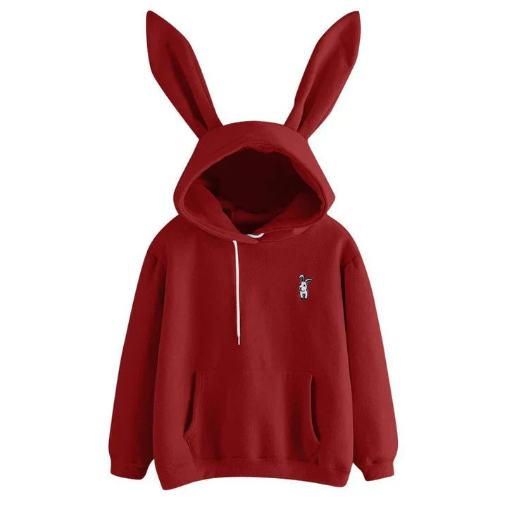 WW | Damen Sweatshirt Mit Kapuze Und Hasenohren