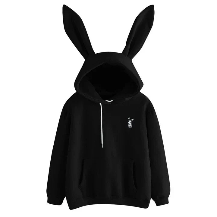 WW | Damen Sweatshirt Mit Kapuze Und Hasenohren