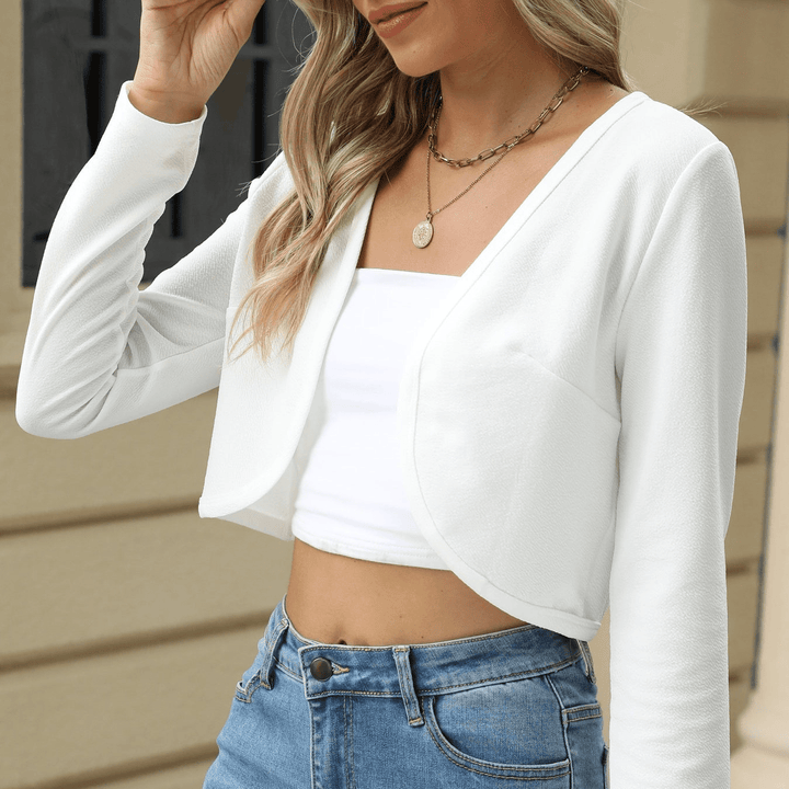 W&W Mode | Eleganter Bolero Blazer Vielseitiger Stil Für Die Moderne Frau Damen Top