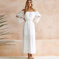 WW | Bohemian Baumwollspitzen Maxikleid