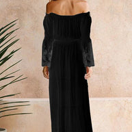 WW | Bohemian Baumwollspitzen Maxikleid
