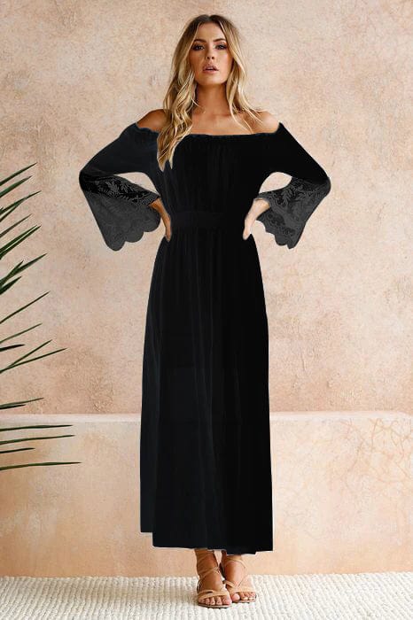W&W Mode | Bohemian Baumwollspitzen Maxikleid